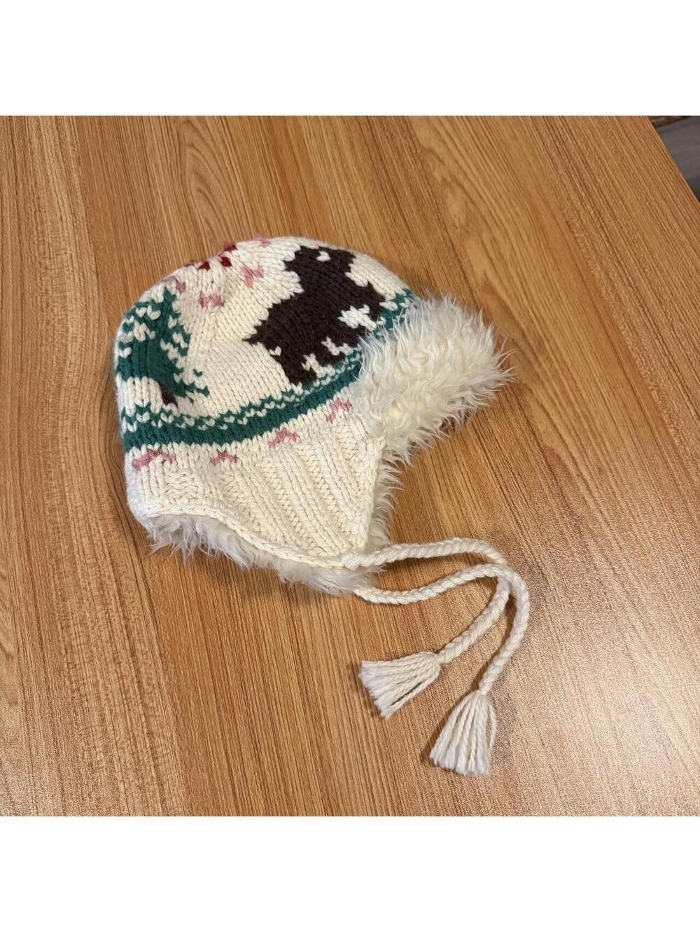 Vintage American eagle outfitters wool blend trapper hat 00s